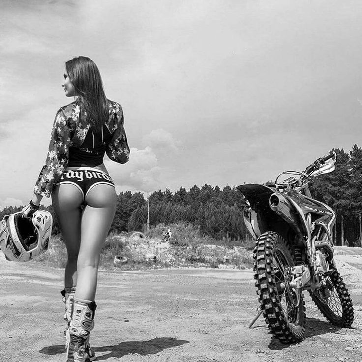 Beautiful girls and motorcycles in Omsk
